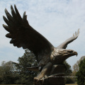 fonderie de bronze artisanat en métal grande bronze sculpture d&#39;aigle pour jardin